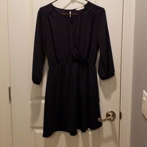 Navy blue long sleve dress